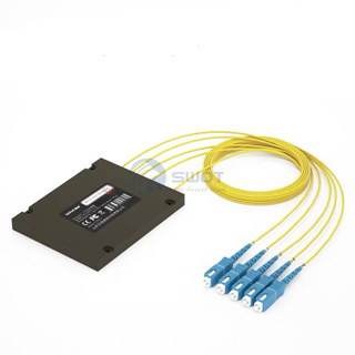 1x4 SC/UPC ABS Module Fiber Optic PLC Splitters 